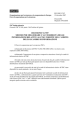 Forum for Security Co-operation Decision No. 17/07 (it)