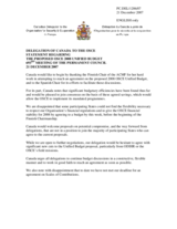 Statement by the Delegation of Canada on the proposed 2008 OSCE Unified Budget