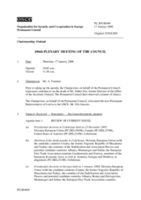 Journal of the 696th Plenary Meeting of the Permanent Council