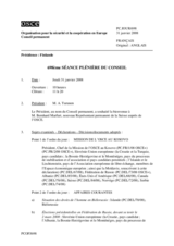 Journal of the 698th Plenary Meeting of the Permanent Council (fr)