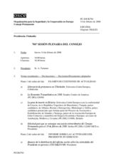 Journal of the 701st Plenary Meeting of the Permanent Council (es)