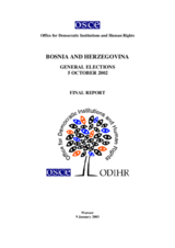 Bosnia and Herzegovina, General Elections, 5 October 2002: Final Report