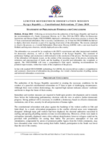 Kyrgyzstan, Constitutional Referendum, 27 June 2010: Preliminary Statement