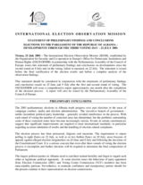Albania, Parliamentary Elections, Third Voting Day, 22 July 2001: Preliminary Statement