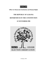 Albania, Constitutional Referendum, 22 November 1998: Final Report