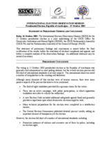 Azerbaijan, Presidential Election, 15 October 2003: Preliminary Statement Azerbaijan, Presidential Election, 15 October 2003: Preliminary Statement