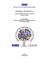 Moldova, Parliamentary Elections, 6 March 2005: Needs Assessment Mission Report Moldova, Parliamentary Elections, 6 March 2005: Needs Assessment Mission Report