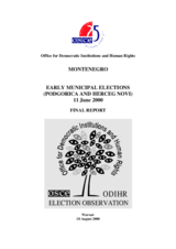 Montenegro, Municipal Elections, 11 June 2000: Final Report