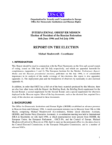 Russia, Presidential Election, 16 June and 3 July 1996: Final Report