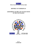 Uzbekistan: Assessment of the Law on Parliamentary Elections Uzbekistan: Assessment of the Law on Parliamentary Elections