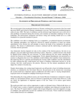 Ukraine, Presidential Election, Second Round, 7 February 2010: Preliminary Statement Ukraine, Presidential Election, Second Round, 7 February 2010: Preliminary Statement