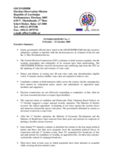 Azerbaijan, Parliamentary Elections, 6 November 2005: Interim Report No. 3 Azerbaijan, Parliamentary Elections, 6 November 2005: Interim Report No. 3