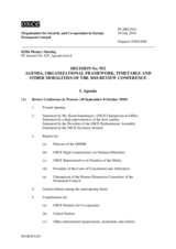 Permanent Council Decision No. 952