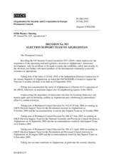 Permanent Council Decision No. 953