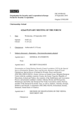 Journal of the 622nd Plenary Meeting of the Forum for Security Co-operation