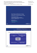 Presentation by Mr. Christoph Leixner, Scytl Secure Electronic Voting, Spain