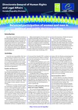 Fact Sheet on Balanced participation of women and men in political and public decision-making