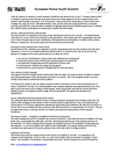 European Roma Youth Summit