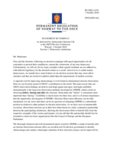 Statement by the Permanent Delegation of Norway to the OSCE