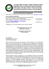 Statement  by Federation of Western Thrace Turks in Europe