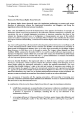 Statement of the Human Rights House Network