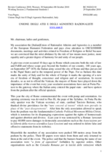 Statement by Ms. Vera Pegna