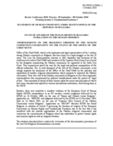 State of Affairs of the Human Rights in Bulgaria in Relation to the Muslim Minority
