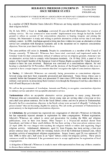 Oral Statement by the European Association of Jehova's Christian Witnesses