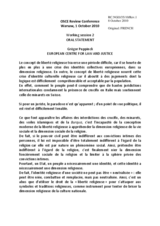 Oral Statement by Gregor Puppinck, European Centre for Law and Justice