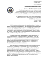 Statement by the United States Mission to the OSCE