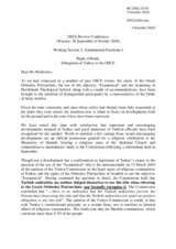 Right of Reply from the Delegation of Turkey to the OSCE