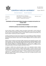 Contribution by the European Raelian Movement