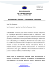 Statement by European Union