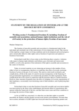 Declaration of Switzerland