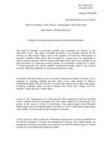 Freedom of assembly and association in the Russian Federation