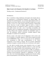 Right of reply by the Delegation of the Republic of Azerbaijan