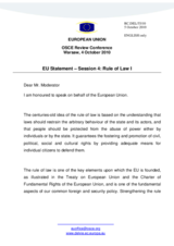 Statement by the European Union