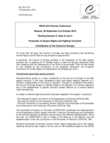 Contribution of the Council of Europe