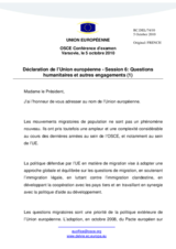 Delcaration of European Union