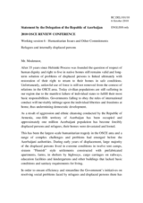 Statement by the Delegation of the Republic of Azerbaijan