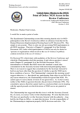 Point of Order: NGO Access to the Review Conference