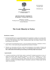 Statement by the Constantinopolitan Society