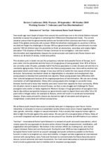 Statement of ternYpe,  International Roma Youth Network