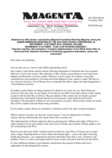 Statement by Sille Jansen, representing Magenta Foundation, Stichting Magenta