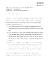 Statement by the Embargoed!