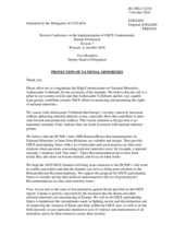 Statement by Mr. Yves Beaulieu Deputy Head, Delegation of Canada