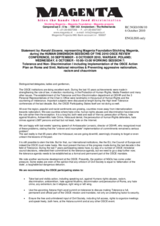 Statement by Ronald Eissens, representing Magenta Foundation/Stichting Magenta