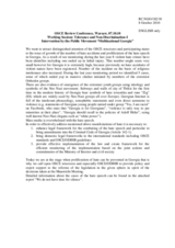 Intervention by the Public Movement &ldquo;Multinational Georgia&rdquo;