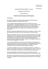 Statement by the European Jewish Congress