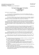 The Ongoing Battle Against Anti-Semitism, Eric Fusfield, B&rsquo;nai B&rsquo;rith International